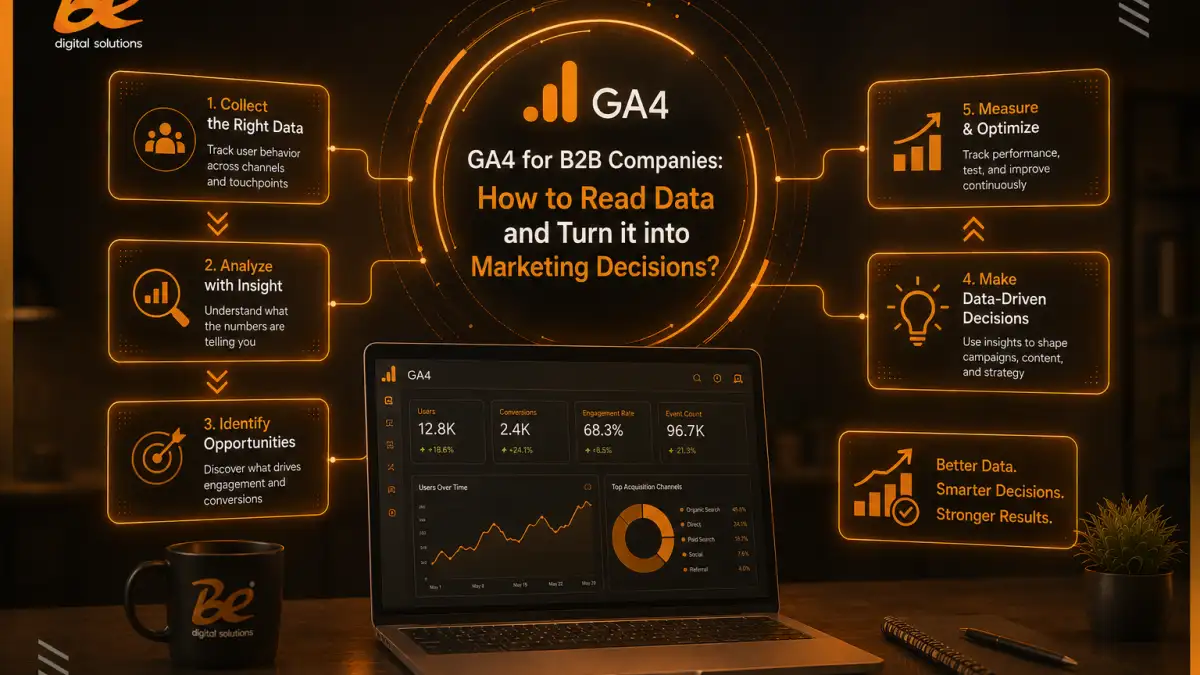 GA4 للشركات B2B: كيف تقرأ البيانات وتحولها إلى قرارات تسويقية؟